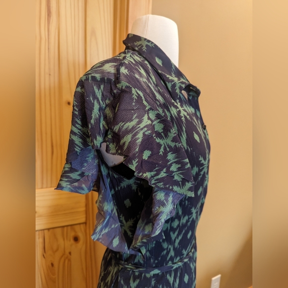 Weston green and black maxi dress size S - Picture 5 of 6